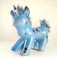Wildpferd Blau Bosse Keramik 50er (4)